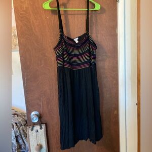 Torrid sleeves dress with stripes